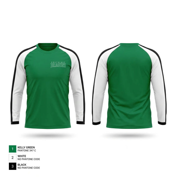 Long Sleeve Performance Shirt, Dragons, Baseball, Teamtime, Team time, sublimation, custom sports apparel, team uniforms, spirit wear, spiritwear, sports uniforms, custom shirts, team store, custom team store, fundraiser sports, apparel fundraiser