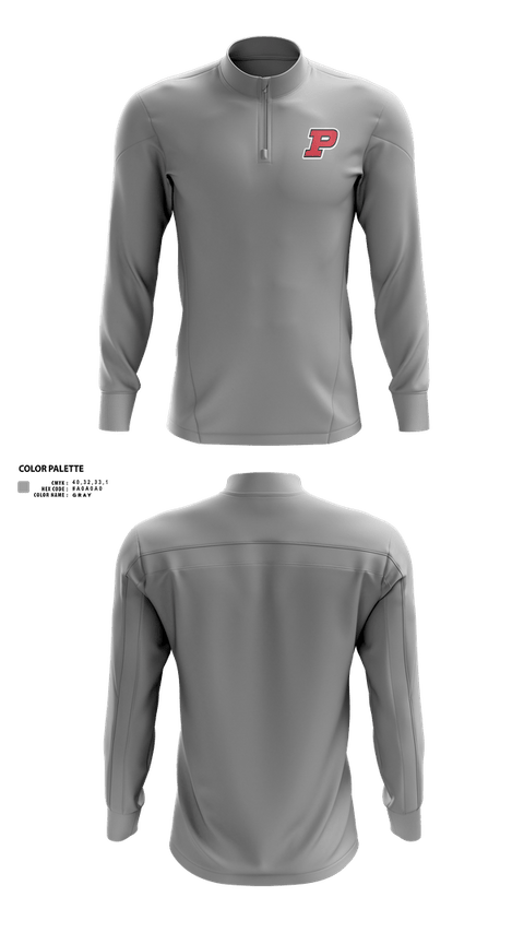 Quarter Zip Jacket, Pembroke Titans Football And Cheer, , Teamtime, Team time, sublimation, custom sports apparel, team uniforms, spirit wear, spiritwear, sports uniforms, custom shirts, team store, custom team store, fundraiser sports, apparel fundraiser