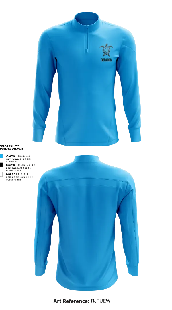 Quarter Zip Jacket, Ohana Volleyball, Women's Volleyball, Teamtime, Team time, sublimation, custom sports apparel, team uniforms, spirit wear, spiritwear, sports uniforms, custom shirts, team store, custom team store, fundraiser sports, apparel fundraiser