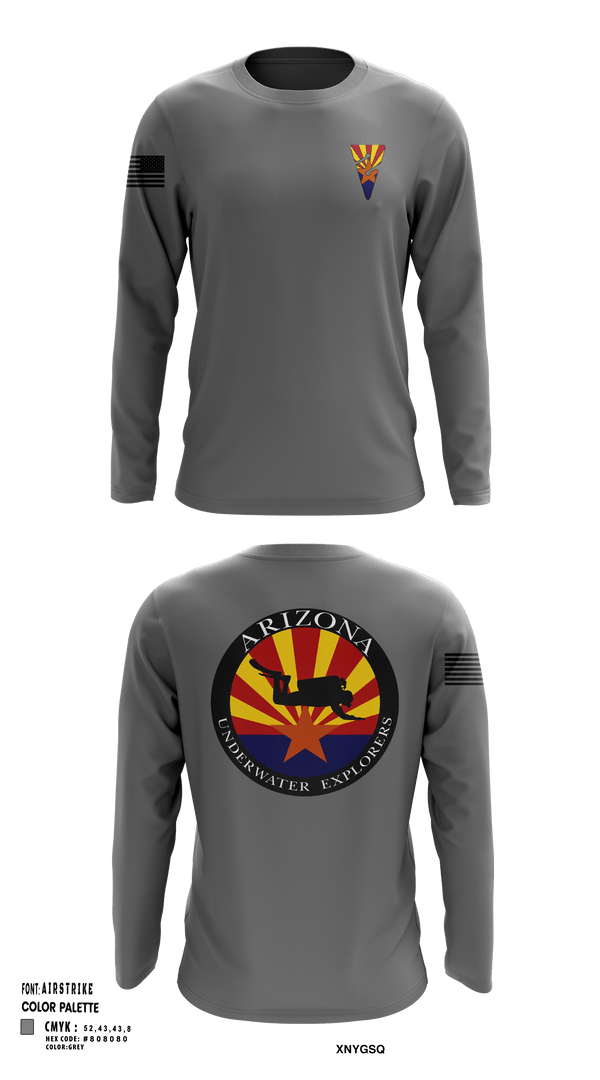 Long Sleeve Performance Shirt, Arizona Underwater Explorers, Police, Teamtime, Team time, sublimation, custom sports apparel, team uniforms, spirit wear, spiritwear, sports uniforms, custom shirts, team store, custom team store, fundraiser sports, apparel fundraiser