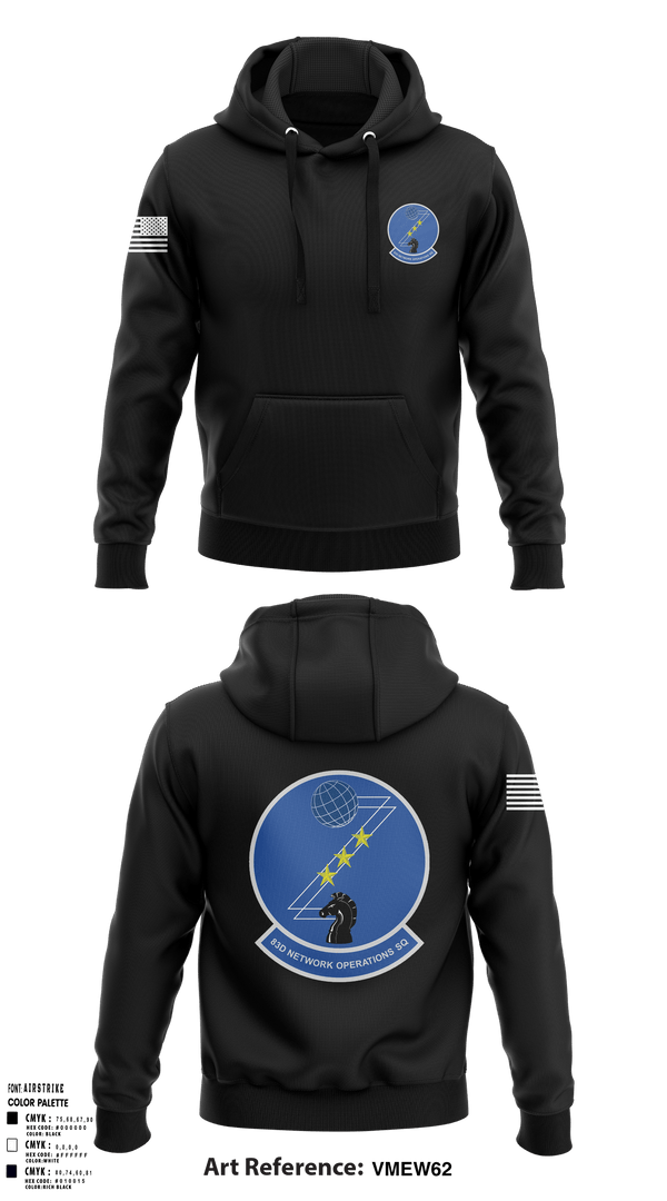Hoodie, 83 NOS, Air Force, Teamtime, Team time, sublimation, custom sports apparel, team uniforms, spirit wear, spiritwear, sports uniforms, custom shirts, team store, custom team store, fundraiser sports, apparel fundraiser