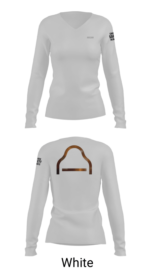 Women's Long Sleeve Vneck Shirt, Deseret Ranches, , Teamtime, Team time, sublimation, custom sports apparel, team uniforms, spirit wear, spiritwear, sports uniforms, custom shirts, team store, custom team store, fundraiser sports, apparel fundraiser