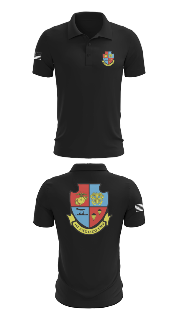 Short Sleeve Performance Polo, 1st Anglico, , Teamtime, Team time, sublimation, custom sports apparel, team uniforms, spirit wear, spiritwear, sports uniforms, custom shirts, team store, custom team store, fundraiser sports, apparel fundraiser