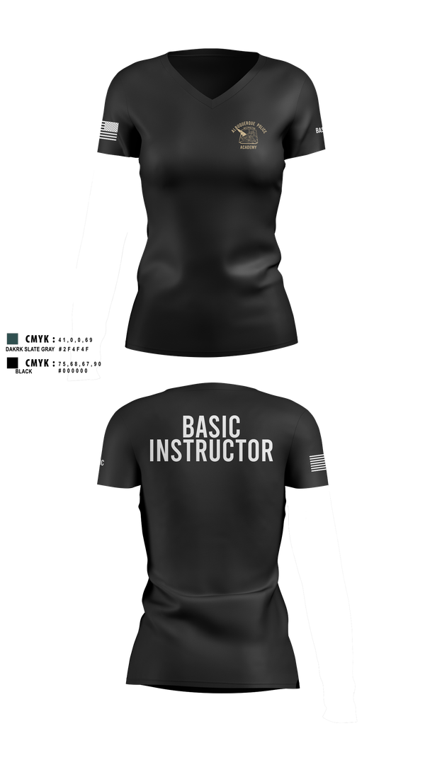 Womens Short Sleeve Vneck Shirt, Academy-Basic Unit, Police, Teamtime, Team time, sublimation, custom sports apparel, team uniforms, spirit wear, spiritwear, sports uniforms, custom shirts, team store, custom team store, fundraiser sports, apparel fundraiser