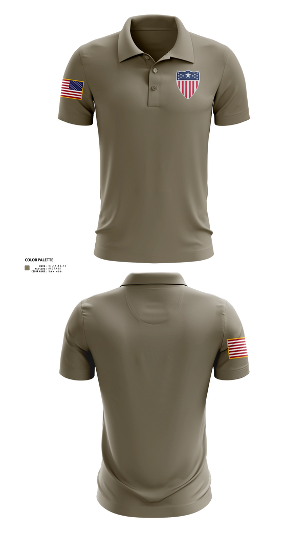 Short Sleeve Performance Polo, 38th RSG, Army, Teamtime, Team time, sublimation, custom sports apparel, team uniforms, spirit wear, spiritwear, sports uniforms, custom shirts, team store, custom team store, fundraiser sports, apparel fundraiser