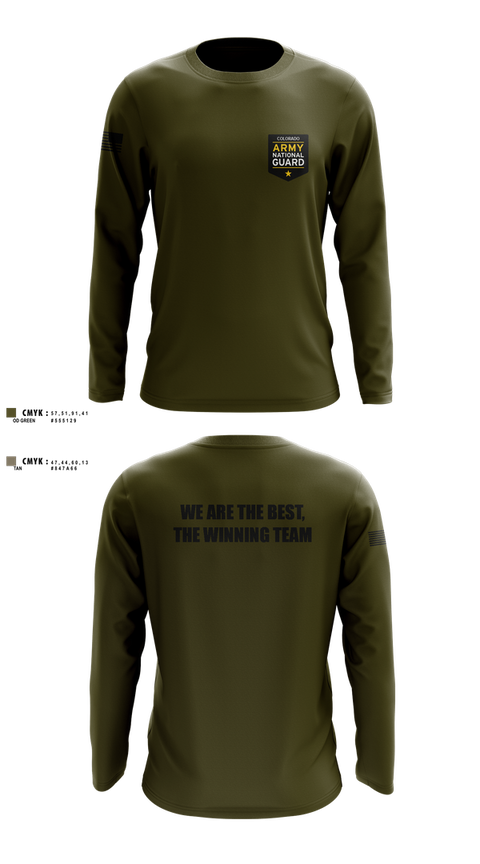 Long Sleeve Performance Shirt, Recruiting and Retention Battalion, National Guard, Teamtime, Team time, sublimation, custom sports apparel, team uniforms, spirit wear, spiritwear, sports uniforms, custom shirts, team store, custom team store, fundraiser sports, apparel fundraiser