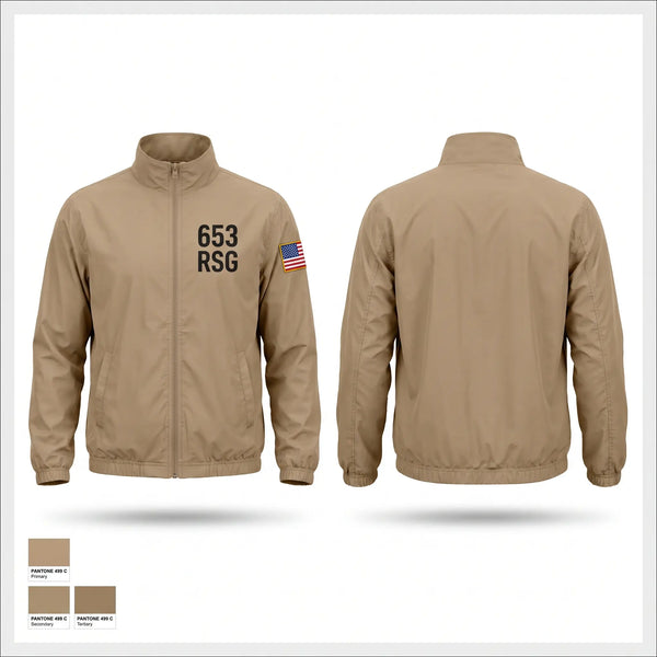 Windbreaker, 653 RSG, Army, Teamtime, Team time, sublimation, custom sports apparel, team uniforms, spirit wear, spiritwear, sports uniforms, custom shirts, team store, custom team store, fundraiser sports, apparel fundraiser