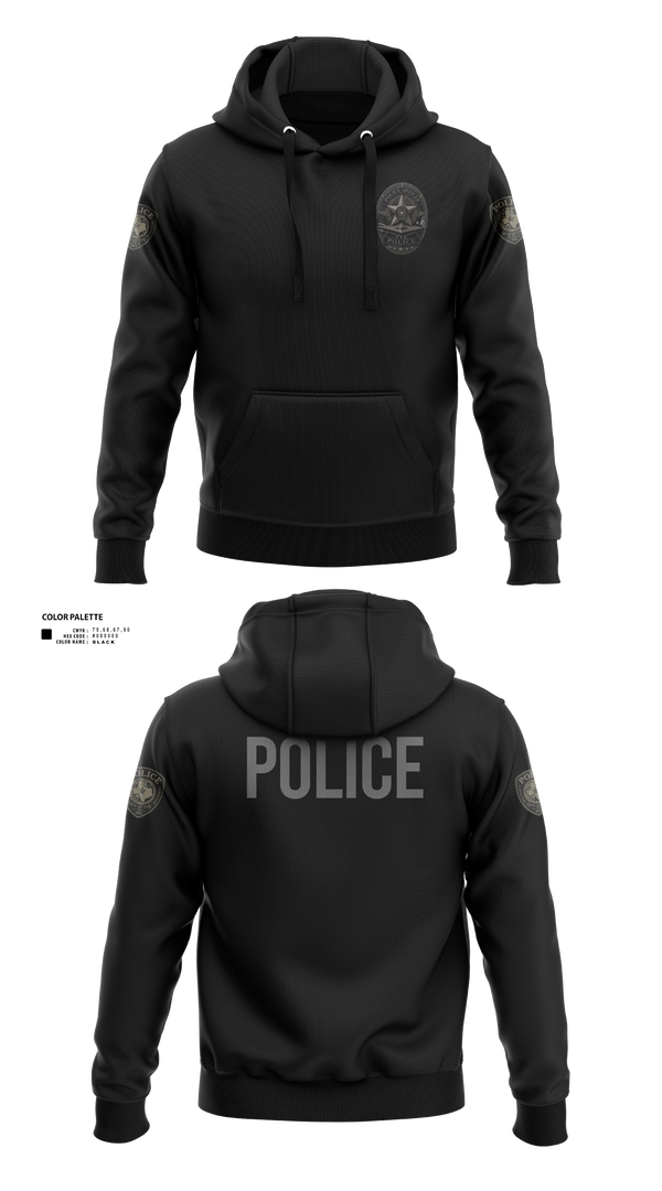 Hoodie, Tye Police - TX, Police, Teamtime, Team time, sublimation, custom sports apparel, team uniforms, spirit wear, spiritwear, sports uniforms, custom shirts, team store, custom team store, fundraiser sports, apparel fundraiser