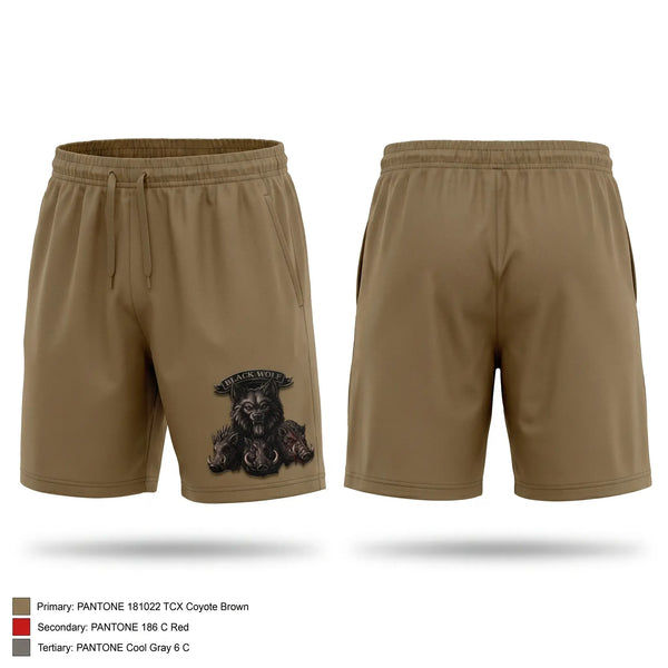 Athletic Shorts With Pockets, Black Wolf Company, 3-67 AR, Army, Teamtime, Team time, sublimation, custom sports apparel, team uniforms, spirit wear, spiritwear, sports uniforms, custom shirts, team store, custom team store, fundraiser sports, apparel fundraiser