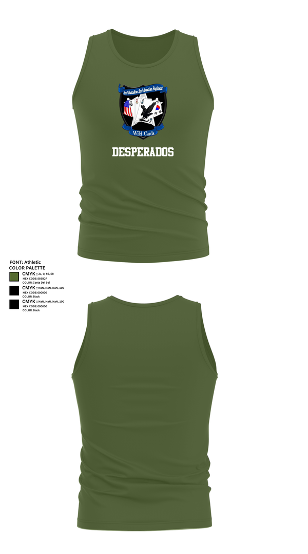 Tank Top, Desperados, , Teamtime, Team time, sublimation, custom sports apparel, team uniforms, spirit wear, spiritwear, sports uniforms, custom shirts, team store, custom team store, fundraiser sports, apparel fundraiser