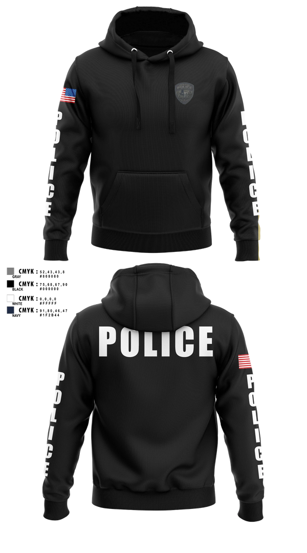 Hoodie, Sour Lake Police Department, Police, Teamtime, Team time, sublimation, custom sports apparel, team uniforms, spirit wear, spiritwear, sports uniforms, custom shirts, team store, custom team store, fundraiser sports, apparel fundraiser