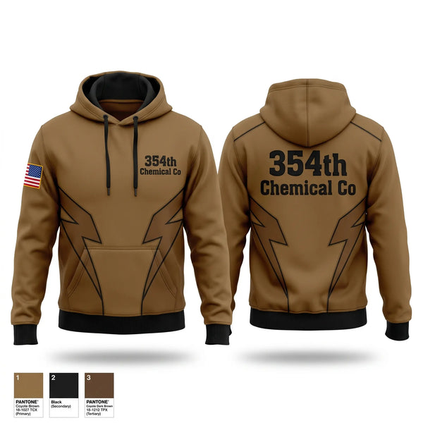 Hoodie, 354th Chemical Co, Army, Teamtime, Team time, sublimation, custom sports apparel, team uniforms, spirit wear, spiritwear, sports uniforms, custom shirts, team store, custom team store, fundraiser sports, apparel fundraiser