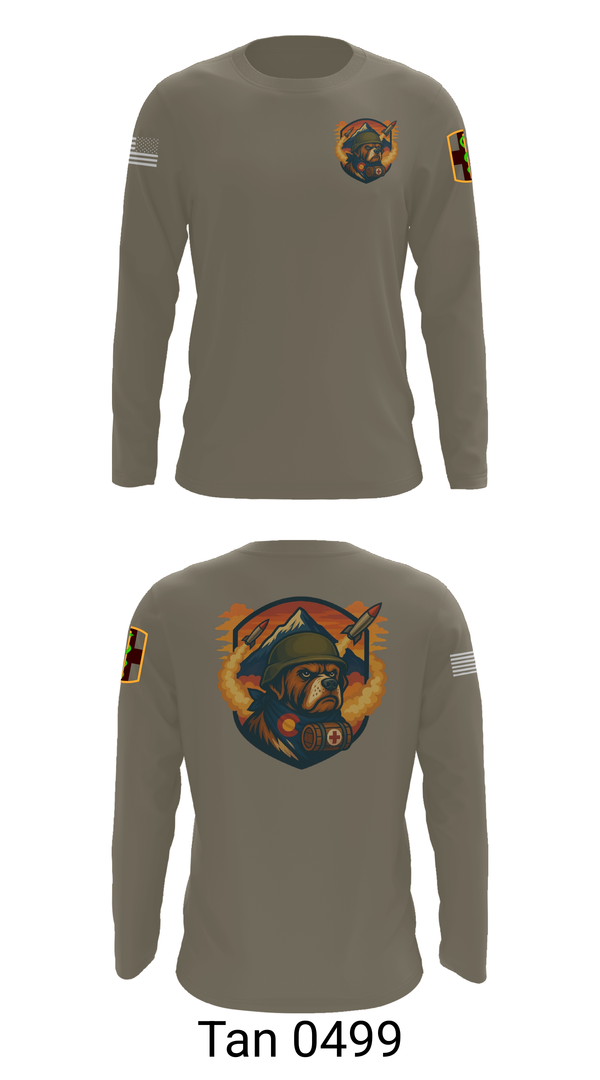 Long Sleeve Performance Shirt, 10th Field Hospital (FWD), , Teamtime, Team time, sublimation, custom sports apparel, team uniforms, spirit wear, spiritwear, sports uniforms, custom shirts, team store, custom team store, fundraiser sports, apparel fundraiser