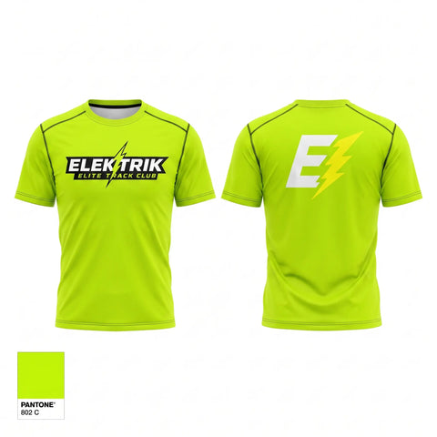 Short Sleeve Performance Shirt, ELEKTRIK ELITE TRACK CLUB, Track & Field, Teamtime, Team time, sublimation, custom sports apparel, team uniforms, spirit wear, spiritwear, sports uniforms, custom shirts, team store, custom team store, fundraiser sports, apparel fundraiser