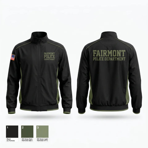Windbreaker, Fairmont Police Department, Police, Teamtime, Team time, sublimation, custom sports apparel, team uniforms, spirit wear, spiritwear, sports uniforms, custom shirts, team store, custom team store, fundraiser sports, apparel fundraiser