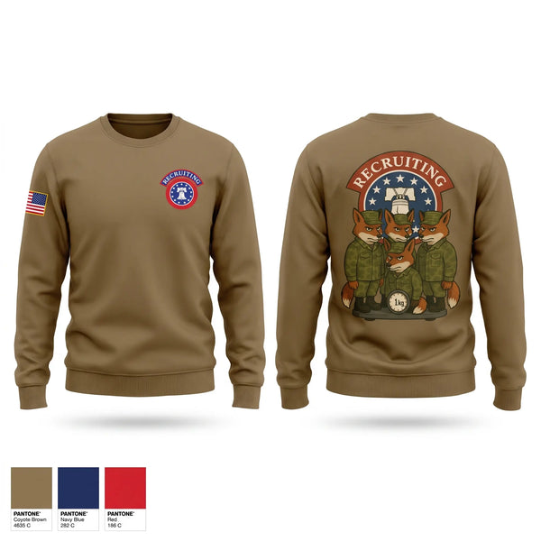 Crew Neck Sweatshirt, Tinton Falls Recruiting Station / 1K4F, Army, Teamtime, Team time, sublimation, custom sports apparel, team uniforms, spirit wear, spiritwear, sports uniforms, custom shirts, team store, custom team store, fundraiser sports, apparel fundraiser