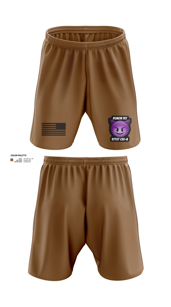 Athletic Shorts With Pockets, Demon PLT, Army, Teamtime, Team time, sublimation, custom sports apparel, team uniforms, spirit wear, spiritwear, sports uniforms, custom shirts, team store, custom team store, fundraiser sports, apparel fundraiser