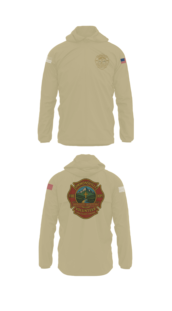 Windbreaker, Simmonsville VFD, , Teamtime, Team time, sublimation, custom sports apparel, team uniforms, spirit wear, spiritwear, sports uniforms, custom shirts, team store, custom team store, fundraiser sports, apparel fundraiser