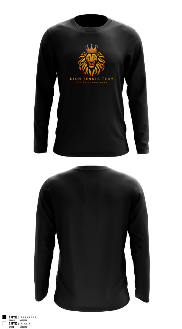 Long Sleeve Performance Shirt, Lion Tennis Team, Tennis, Teamtime, Team time, sublimation, custom sports apparel, team uniforms, spirit wear, spiritwear, sports uniforms, custom shirts, team store, custom team store, fundraiser sports, apparel fundraiser