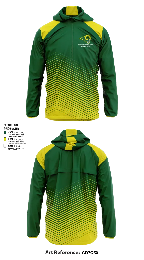 Windbreaker, Southwick Regional Rams, Track & Field, Teamtime, Team time, sublimation, custom sports apparel, team uniforms, spirit wear, spiritwear, sports uniforms, custom shirts, team store, custom team store, fundraiser sports, apparel fundraiser