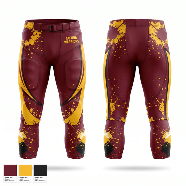 Football Pants, TAFUNA WARRIORS, , Teamtime, Team time, sublimation, custom sports apparel, team uniforms, spirit wear, spiritwear, sports uniforms, custom shirts, team store, custom team store, fundraiser sports, apparel fundraiser