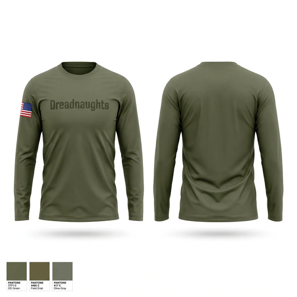 Long Sleeve Performance Shirt, Dreadnaughts, Army, Teamtime, Team time, sublimation, custom sports apparel, team uniforms, spirit wear, spiritwear, sports uniforms, custom shirts, team store, custom team store, fundraiser sports, apparel fundraiser