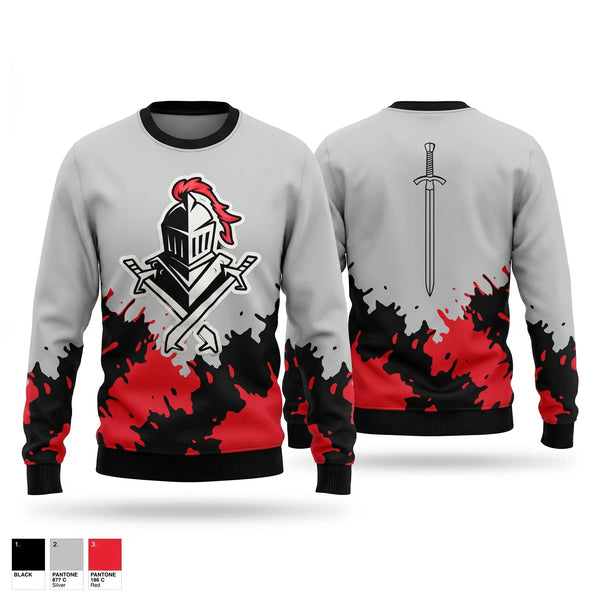 Crew Neck Sweatshirt, Knights Track Club, Track & Field, Teamtime, Team time, sublimation, custom sports apparel, team uniforms, spirit wear, spiritwear, sports uniforms, custom shirts, team store, custom team store, fundraiser sports, apparel fundraiser