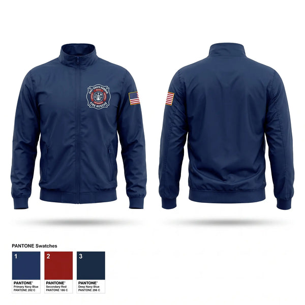 Windbreaker, East Grays Harbor Fire Rescue, Fire Department, Teamtime, Team time, sublimation, custom sports apparel, team uniforms, spirit wear, spiritwear, sports uniforms, custom shirts, team store, custom team store, fundraiser sports, apparel fundraiser