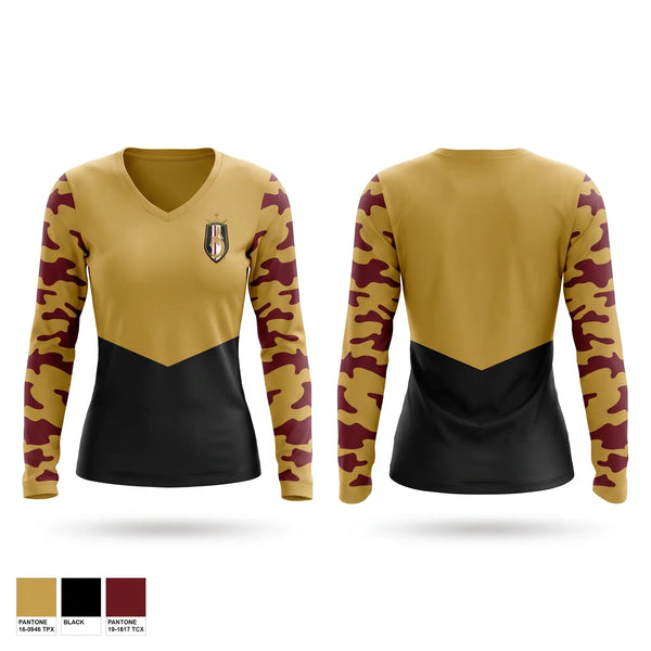 Womens Long Sleeve Vneck Shirt, Alianza Deportiva, Men's Soccer, Teamtime, Team time, sublimation, custom sports apparel, team uniforms, spirit wear, spiritwear, sports uniforms, custom shirts, team store, custom team store, fundraiser sports, apparel fundraiser