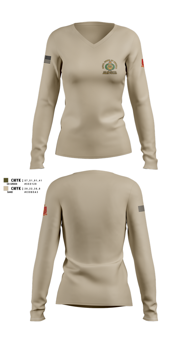 Womens Long Sleeve Vneck Shirt, ROCOM, , Teamtime, Team time, sublimation, custom sports apparel, team uniforms, spirit wear, spiritwear, sports uniforms, custom shirts, team store, custom team store, fundraiser sports, apparel fundraiser
