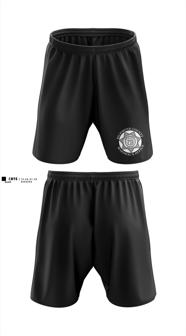 Athletic Shorts With Pockets, Richmond County Marshal's Office, Police, Teamtime, Team time, sublimation, custom sports apparel, team uniforms, spirit wear, spiritwear, sports uniforms, custom shirts, team store, custom team store, fundraiser sports, apparel fundraiser
