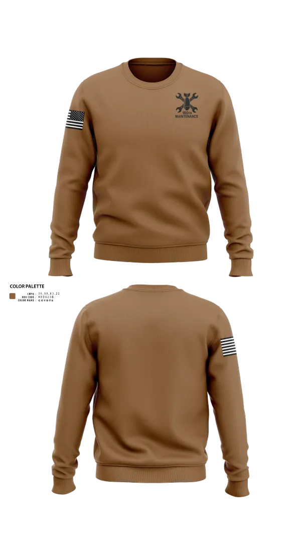 Crew Neck Sweatshirt, 180th ESC, , Teamtime, Team time, sublimation, custom sports apparel, team uniforms, spirit wear, spiritwear, sports uniforms, custom shirts, team store, custom team store, fundraiser sports, apparel fundraiser