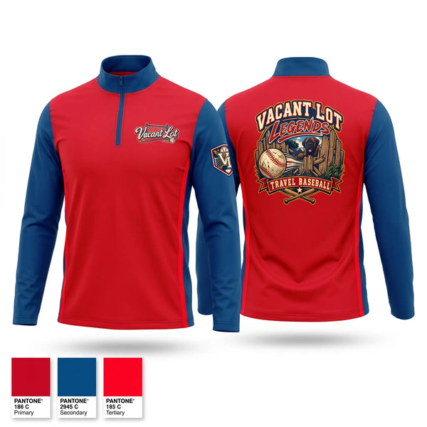 Quarter Zip Jacket, TeamTime - Sports Demo, Baseball, Teamtime, Team time, sublimation, custom sports apparel, team uniforms, spirit wear, spiritwear, sports uniforms, custom shirts, team store, custom team store, fundraiser sports, apparel fundraiser