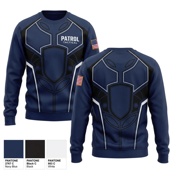 Crew Neck Sweatshirt, Patrol, Police, Teamtime, Team time, sublimation, custom sports apparel, team uniforms, spirit wear, spiritwear, sports uniforms, custom shirts, team store, custom team store, fundraiser sports, apparel fundraiser