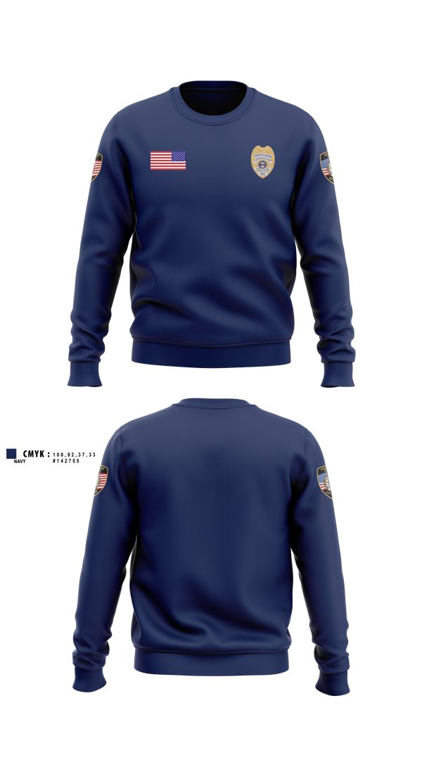 Crew Neck Sweatshirt, Versailles Police Department, Police, Teamtime, Team time, sublimation, custom sports apparel, team uniforms, spirit wear, spiritwear, sports uniforms, custom shirts, team store, custom team store, fundraiser sports, apparel fundraiser