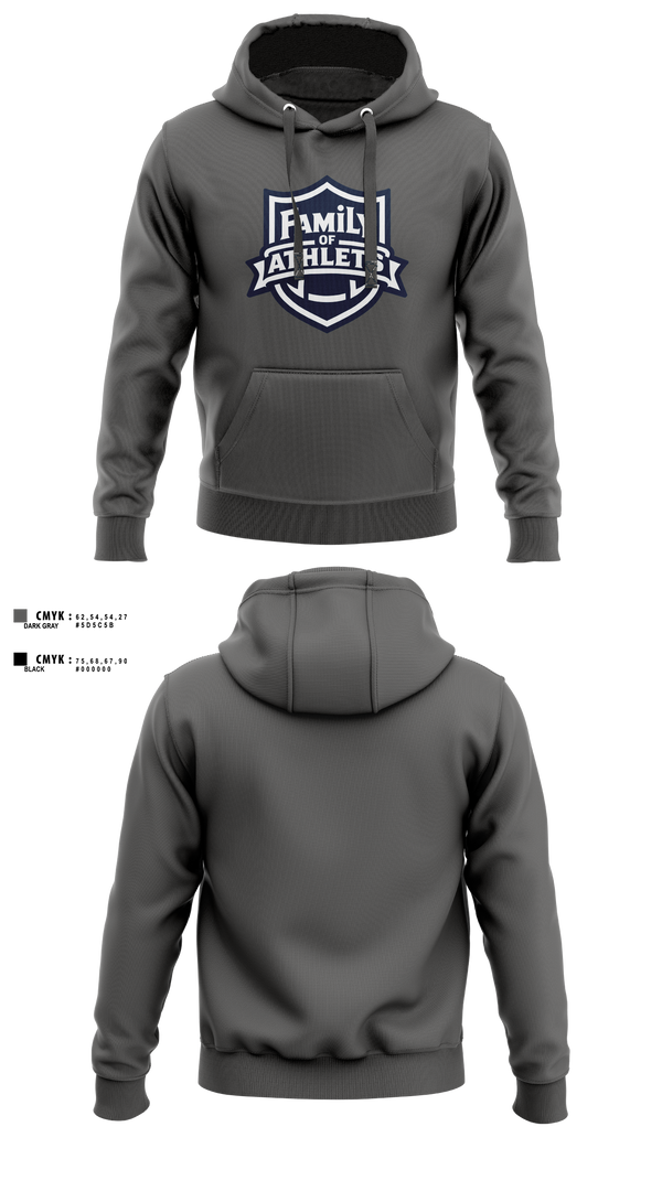 Hoodie, Family Of Athletes, , Teamtime, Team time, sublimation, custom sports apparel, team uniforms, spirit wear, spiritwear, sports uniforms, custom shirts, team store, custom team store, fundraiser sports, apparel fundraiser