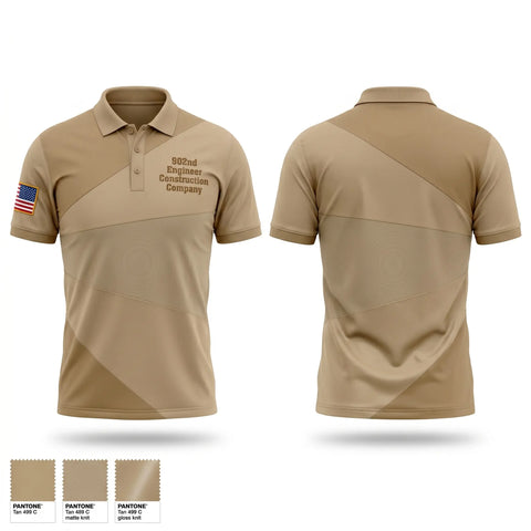 Short Sleeve Performance Polo, 902nd Engineer Construction Company, Army, Teamtime, Team time, sublimation, custom sports apparel, team uniforms, spirit wear, spiritwear, sports uniforms, custom shirts, team store, custom team store, fundraiser sports, apparel fundraiser