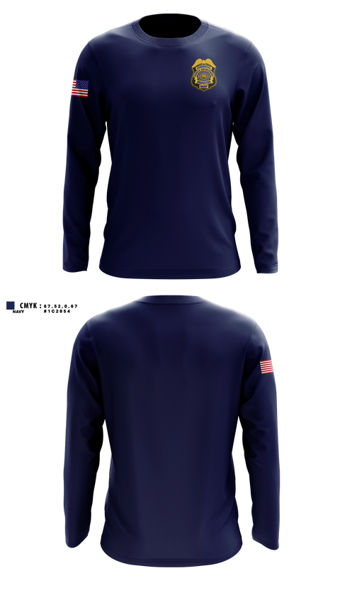 Long Sleeve Performance Shirt, Department of public safety, Police, Teamtime, Team time, sublimation, custom sports apparel, team uniforms, spirit wear, spiritwear, sports uniforms, custom shirts, team store, custom team store, fundraiser sports, apparel fundraiser