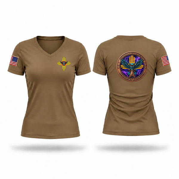 Womens Short Sleeve Vneck Shirt, Guardian Resilience Team, Space Force, Teamtime, Team time, sublimation, custom sports apparel, team uniforms, spirit wear, spiritwear, sports uniforms, custom shirts, team store, custom team store, fundraiser sports, apparel fundraiser