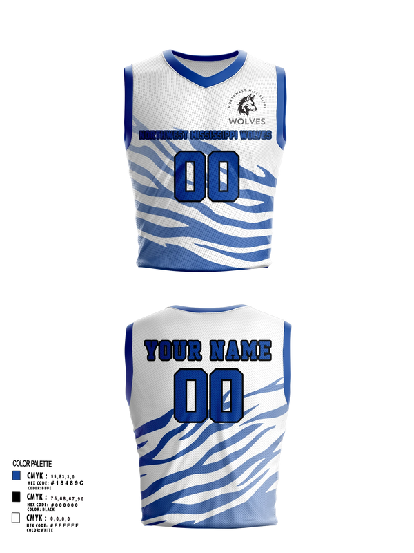 Mens Basketball Jersey, Northwest Mississippi Wolves, Men's Basketball, Teamtime, Team time, sublimation, custom sports apparel, team uniforms, spirit wear, spiritwear, sports uniforms, custom shirts, team store, custom team store, fundraiser sports, apparel fundraiser