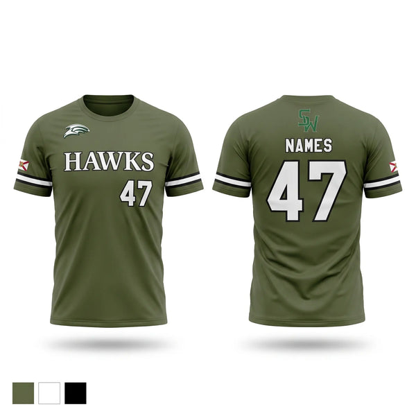 Short Sleeve Performance Shirt, SoWal Hawks, Baseball, Teamtime, Team time, sublimation, custom sports apparel, team uniforms, spirit wear, spiritwear, sports uniforms, custom shirts, team store, custom team store, fundraiser sports, apparel fundraiser