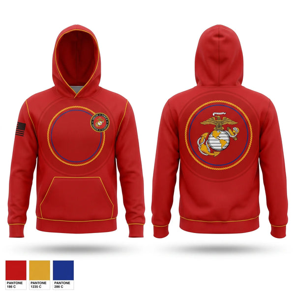 Hoodie, DELTA FORCE MARINE CADETS, Marines, Teamtime, Team time, sublimation, custom sports apparel, team uniforms, spirit wear, spiritwear, sports uniforms, custom shirts, team store, custom team store, fundraiser sports, apparel fundraiser