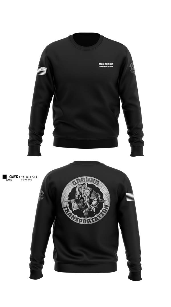 Crew Neck Sweatshirt, 96 LRS Ground Transportation, Air Force, Teamtime, Team time, sublimation, custom sports apparel, team uniforms, spirit wear, spiritwear, sports uniforms, custom shirts, team store, custom team store, fundraiser sports, apparel fundraiser