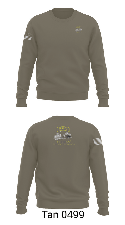 Crew Neck Sweatshirt, 2TC, Army, Teamtime, Team time, sublimation, custom sports apparel, team uniforms, spirit wear, spiritwear, sports uniforms, custom shirts, team store, custom team store, fundraiser sports, apparel fundraiser