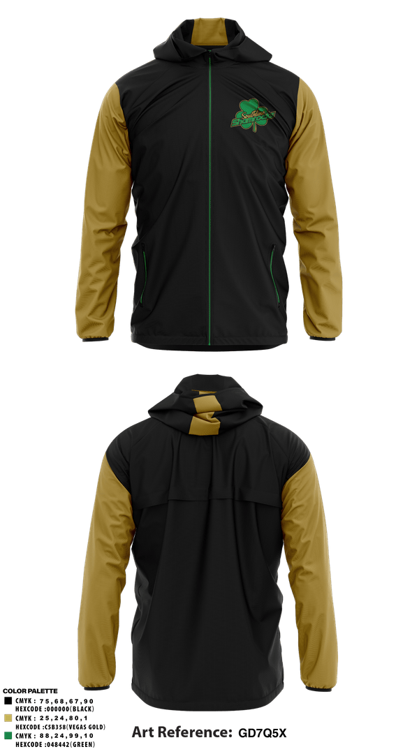 Windbreaker, 11U Southline Shamrocks, Baseball, Teamtime, Team time, sublimation, custom sports apparel, team uniforms, spirit wear, spiritwear, sports uniforms, custom shirts, team store, custom team store, fundraiser sports, apparel fundraiser