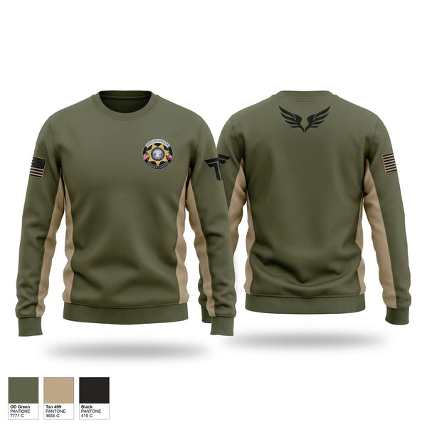 Crew Neck Sweatshirt, Uintah County Sheriffs Office, Police, Teamtime, Team time, sublimation, custom sports apparel, team uniforms, spirit wear, spiritwear, sports uniforms, custom shirts, team store, custom team store, fundraiser sports, apparel fundraiser