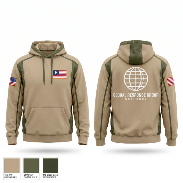 Hoodie, Global Response Group, Army, Teamtime, Team time, sublimation, custom sports apparel, team uniforms, spirit wear, spiritwear, sports uniforms, custom shirts, team store, custom team store, fundraiser sports, apparel fundraiser