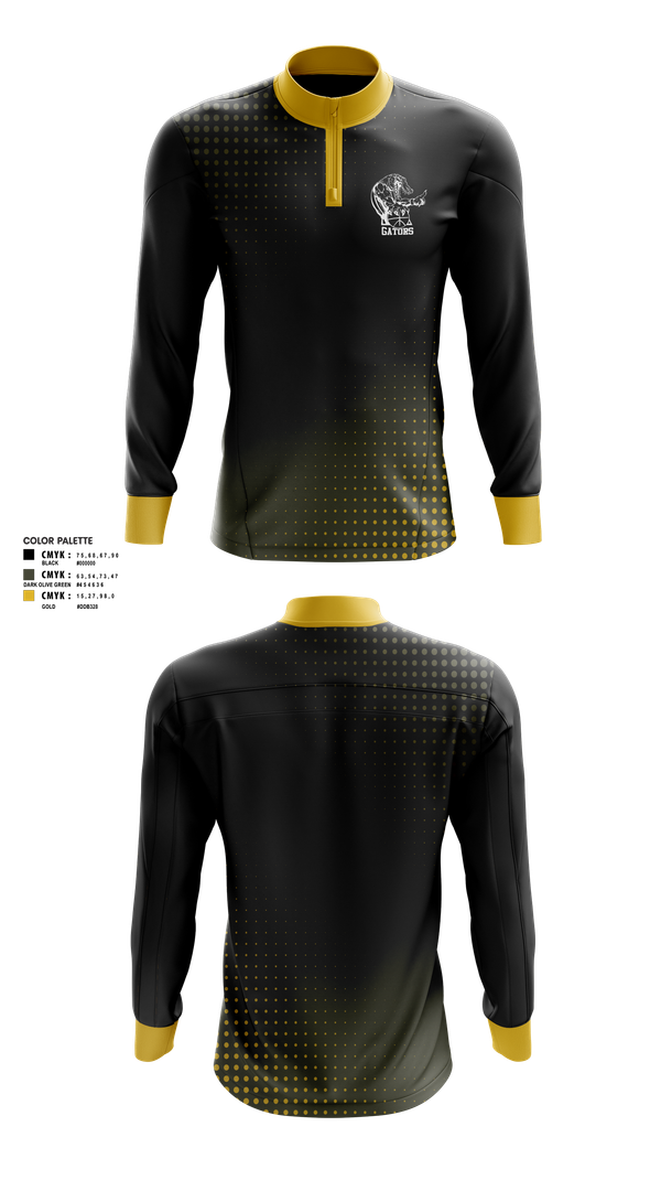Quarter Zip Jacket, Gators, Women's Basketball, Teamtime, Team time, sublimation, custom sports apparel, team uniforms, spirit wear, spiritwear, sports uniforms, custom shirts, team store, custom team store, fundraiser sports, apparel fundraiser