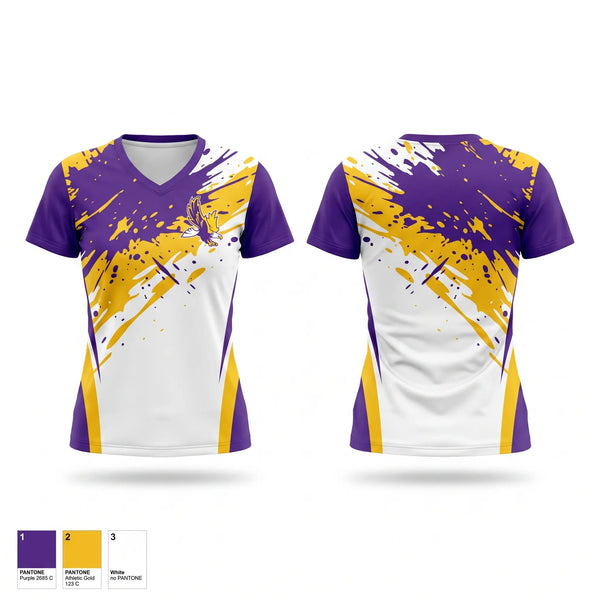 Womens Short Sleeve Vneck Shirt, Eaton Eagles, Spirit Store, Teamtime, Team time, sublimation, custom sports apparel, team uniforms, spirit wear, spiritwear, sports uniforms, custom shirts, team store, custom team store, fundraiser sports, apparel fundraiser