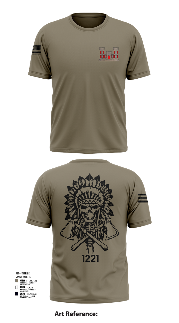 Short Sleeve Performance Shirt, 1221st Route Clearance Co., National Guard, Teamtime, Team time, sublimation, custom sports apparel, team uniforms, spirit wear, spiritwear, sports uniforms, custom shirts, team store, custom team store, fundraiser sports, apparel fundraiser